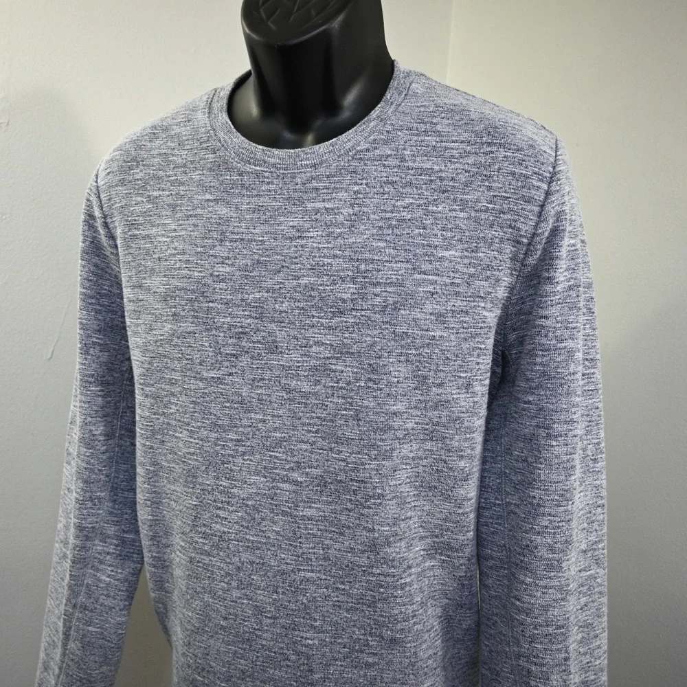 Banana Republic Crew Neck Sweater Mens Large Blue‎ Viscose Long Sleeve Pullover